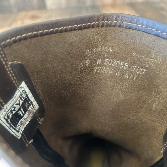 Frye 700 Buckle Harness Square Toe Moto Boots Womens 9 M - Picture 8 of 12